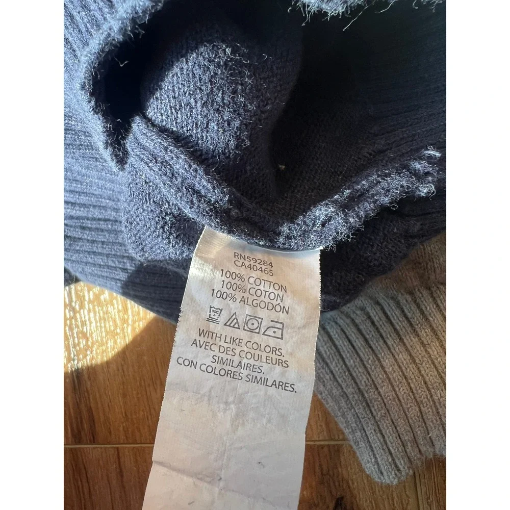 The Childrens Place Sweater Vest 3T Navy Gray 2 Pack Set Lot Cotton V-Neck Knit